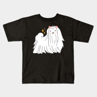 Maltese Dog Kids T-Shirt